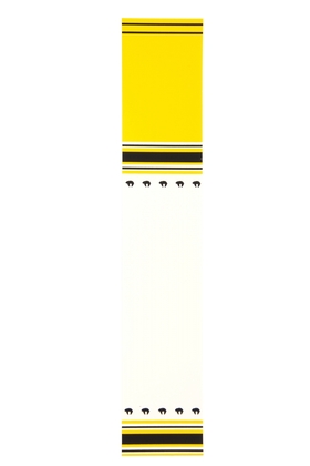 Bearpaw Standard Arrow Wrap (per piece) 1x Yellow Black White - afb. 1