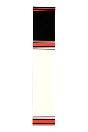 Bearpaw Standard Arrow Wrap (per piece) 1x Black Red White - afb. 1