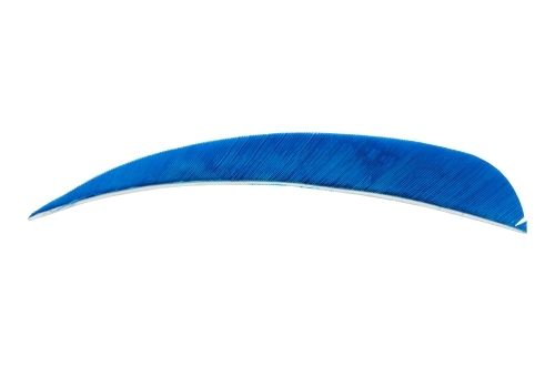 Natuur kalkoen  Veren 4" RW uni Parabool Blauw - afb. 1