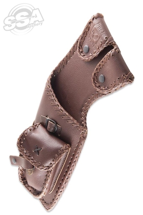 Buck Trail Holster koker AZTEC Bruin RH - afb. 1