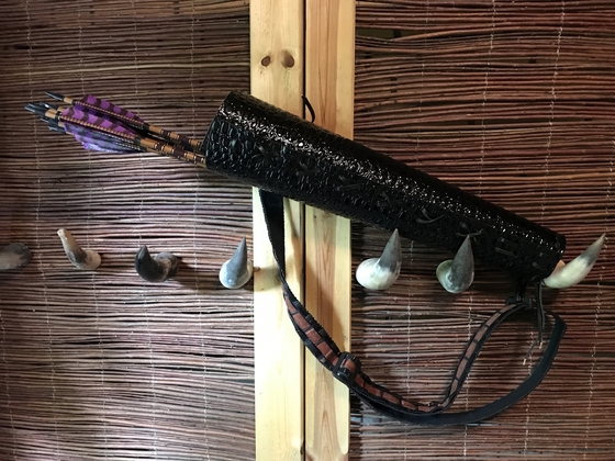 .Raven Rock Croco Rug koker Samengesteld-zwart - afb. 1