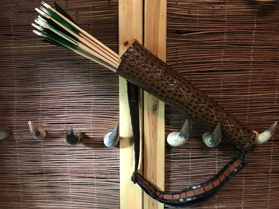 .Raven Rock Croco Rug koker Samengesteld-bruin - afb. 1