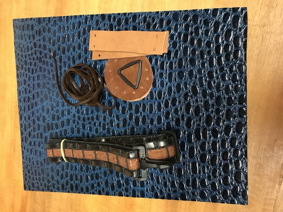 .Raven Rock Croco Rug koker Zelfbouw-blauw - afb. 1