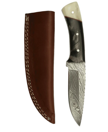 .Raven Rock  Messen Damast    1x Jachtmes Buffalo/Bone - afb. 1