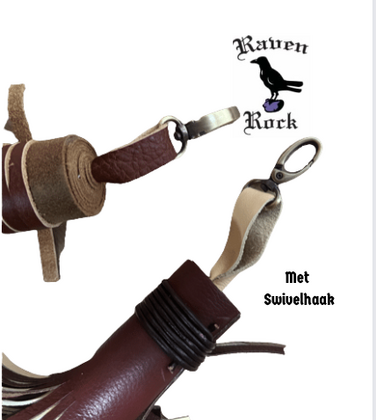 .Raven Rock Pijlen Poetser Classic Leder 1x bruin uni met Swivelhaak - afb. 1