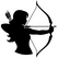 .Raven Rock Wild Life Runderlap  met afbeelding "Lady Archer" - afb. 1