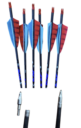 Bodnik Carbon pijl Marauder 6 stuks Spine 600  - afb. 1